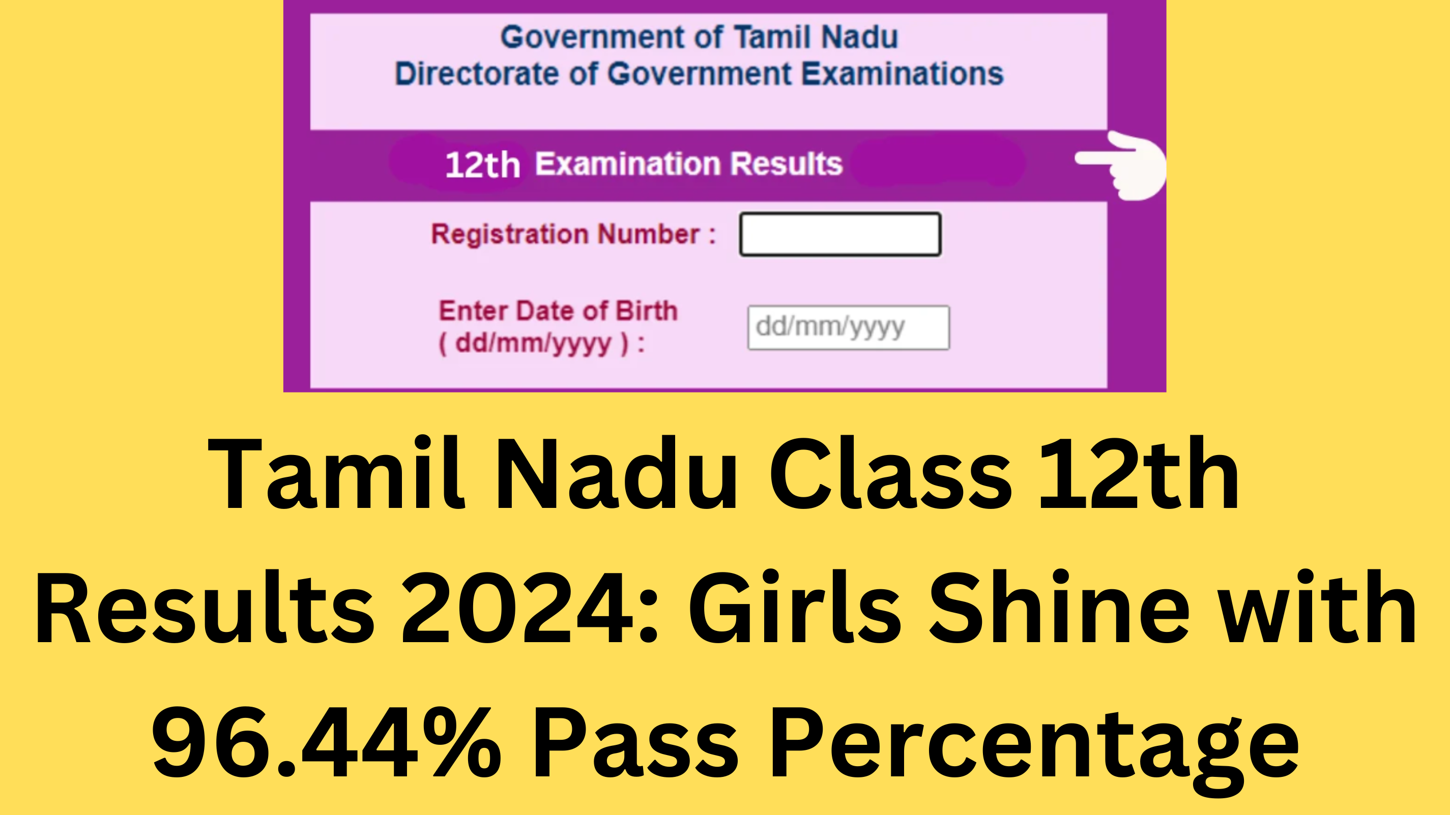 Tnresults.nic.in 12th Result 2024
