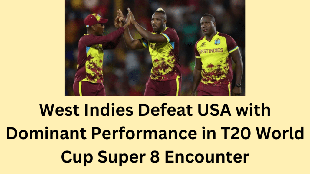 United States vs West Indies